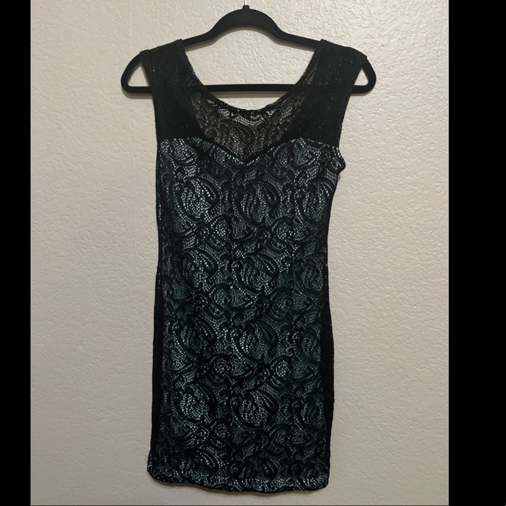 Black lace dress